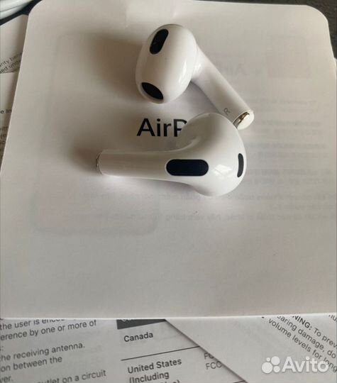 Беспроводные наушники apple airpods 3