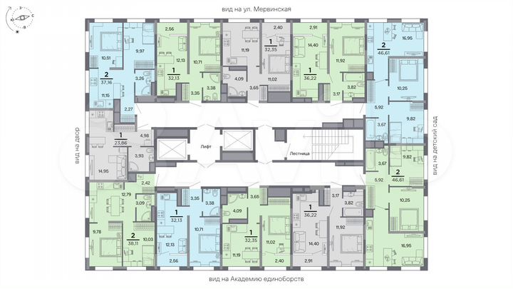1-к. квартира, 32,4 м², 25/25 эт.