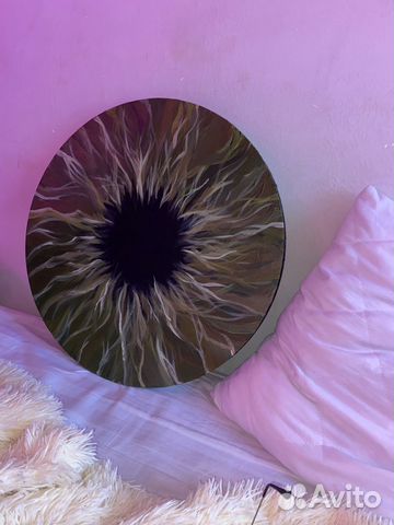 Интерьерная картина абстракция радужка глаза