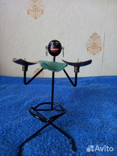 Подсвечник африканская ссср,винтаж