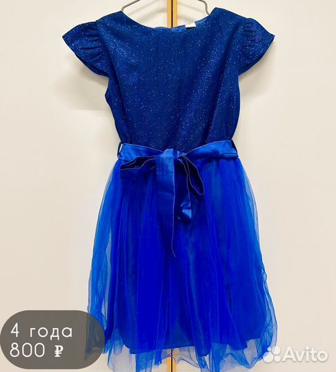 Нарядные платья для девочек, 2-6 лет