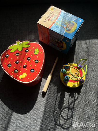 Деревянные игрушки монтессори