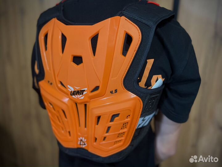 Leatt Chest Protector 4.5 Junior, Бело-оранжевый