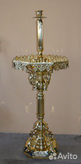 Подсвечник латунь