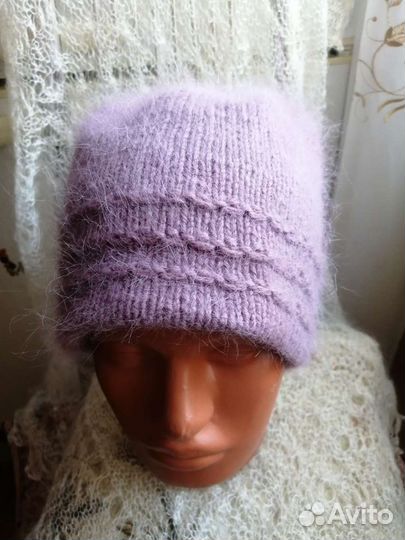 Шапка женская вязаная 