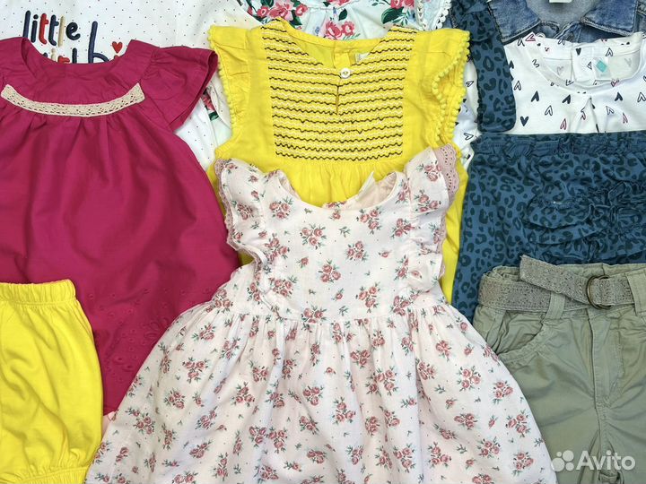 Пакет фирменных летних вещей для девочки 62-68