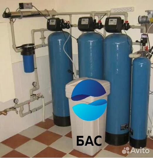 Очистка воды из скважины для коттеджа умягчения