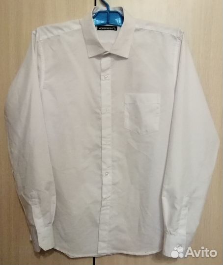 Рубашка белая на подростка 40р