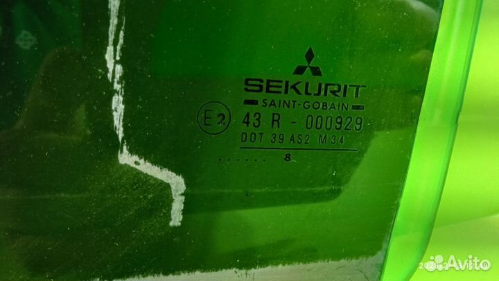 Стекло двери задней левой для Mitsubishi Carisma