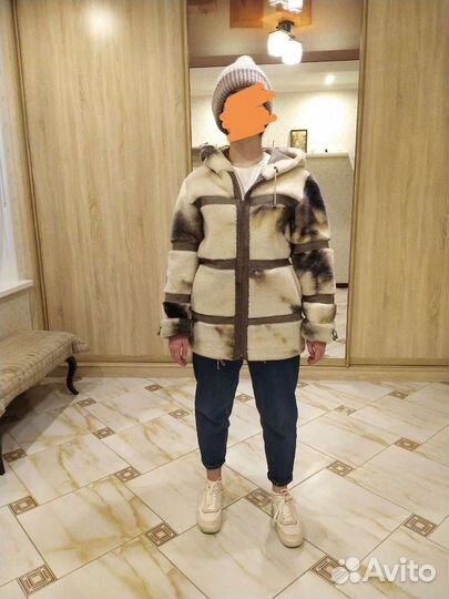 Дубленка натуральная женская размер 42 44