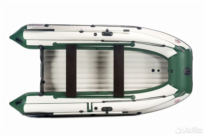 Лодка mishimo family lite 350 бело-зеленая