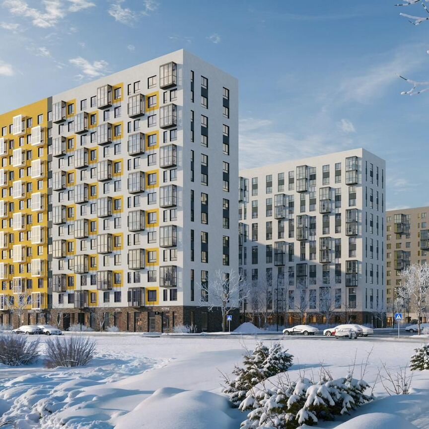 3-к. квартира, 70,4 м², 2/13 эт.