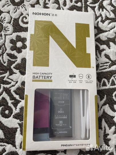 Акб nohon для iPhone SE (1 gen) повышенной ёмкости
