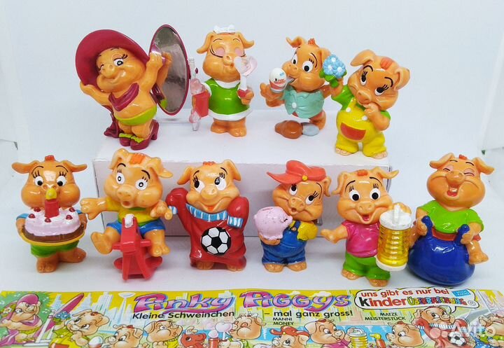 Серии киндер панды, слоны, бегемотики и др