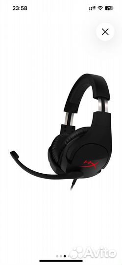 Наушники игравые HyperX Cloud Stinger, black-red