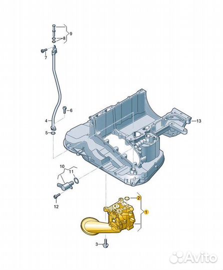 Масляный насос Volkswagen Touareg CR7 cvmd 2019