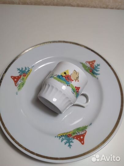 Набор детской посуды СССР