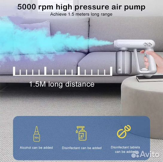 Nano spray machine