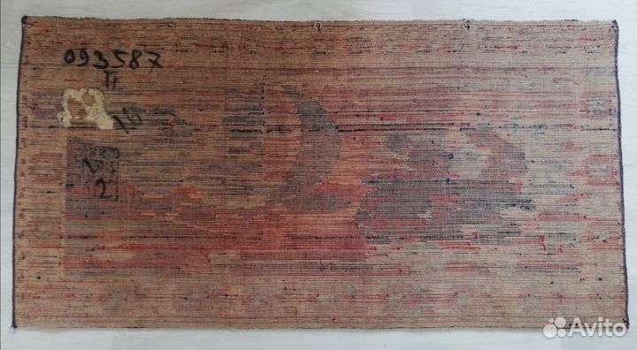 Ковёр СССР зайки на коньках и мишки на санках