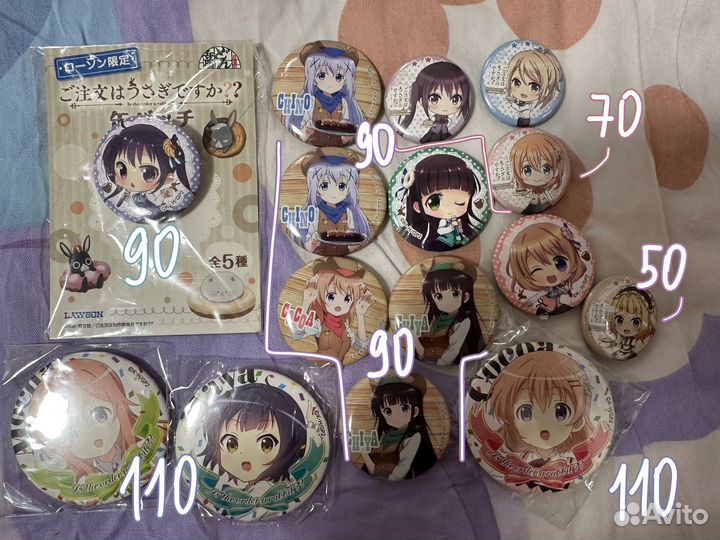 Оригинальные аниме значки Кролика заказывали