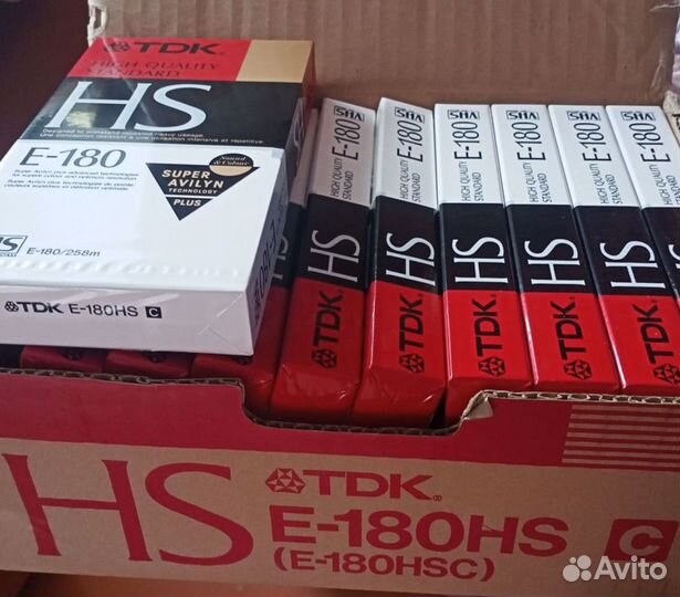 Видеокассеты TDK Super Avilyn HS E-180 Japan