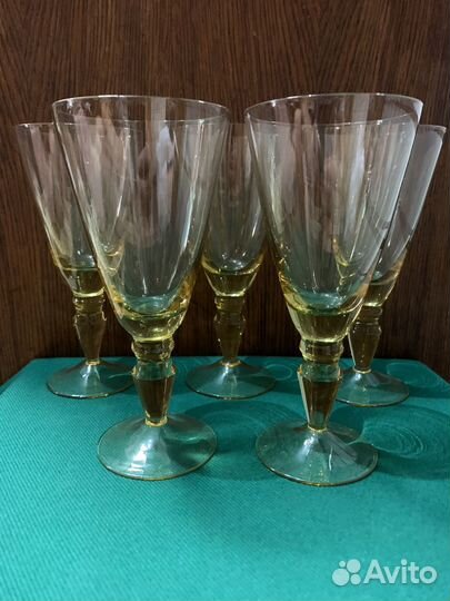Фужеры СССР. цветное стекло