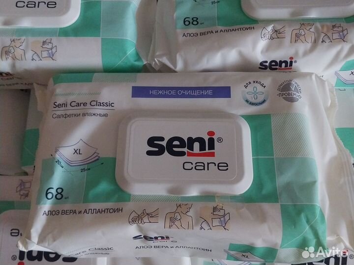 Салфетки влажные seni