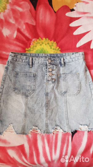 Юбка джинсовая