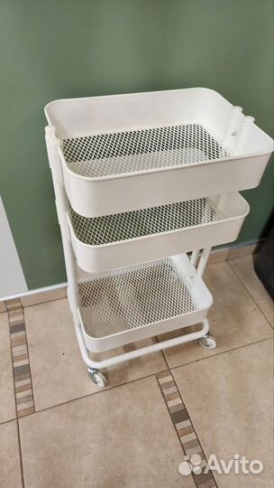 Тележка на колесиках Raskog IKEA роскуг