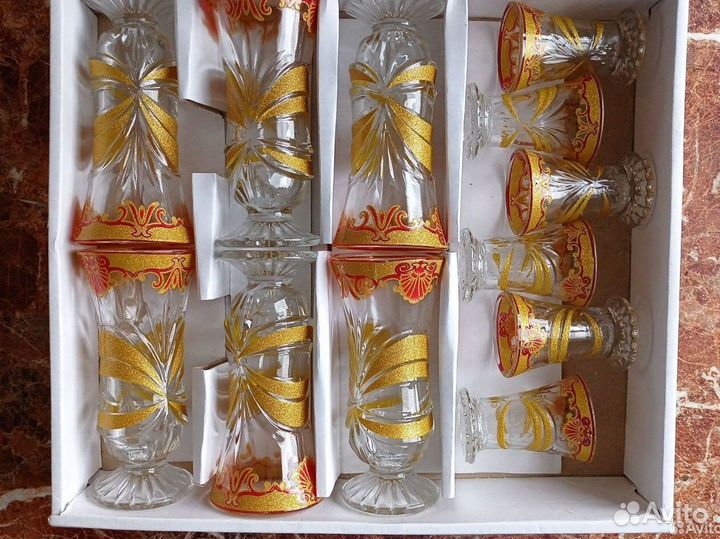 Подарочный набор бокалы и стопки на 6 персон