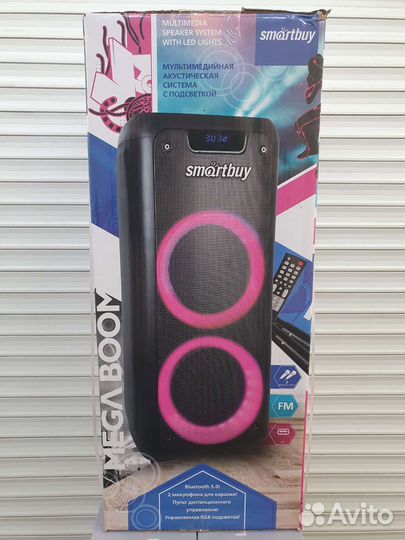 Блютуз колонка mega boom мощная оригинальная новая