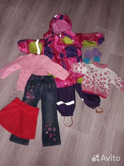 Пакет одежды на девочку 80-86