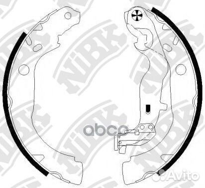 Колодки тормозные барабанные зад FN0673 NiBK