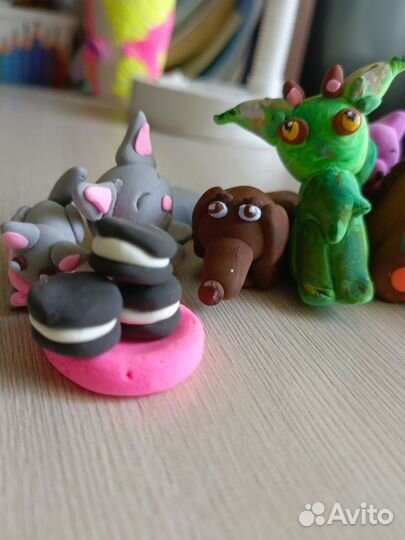 Игрушки из воздушного пластилина на заказ