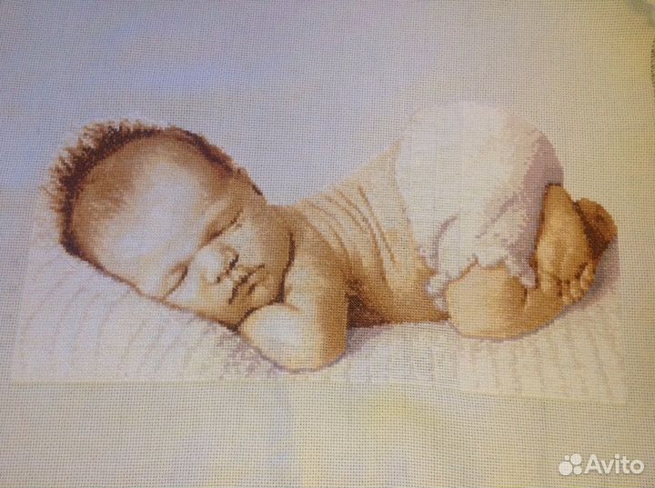 Картина, вышитая крестиком