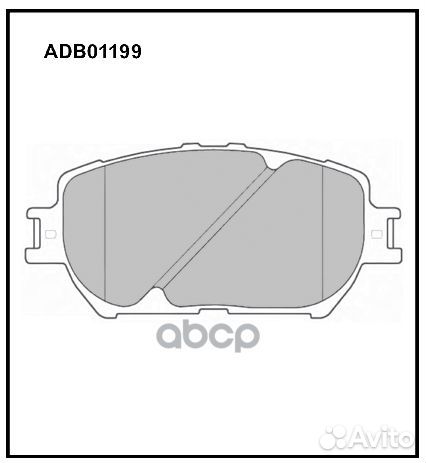 Колодки тормозные дисковые перед ADB01199 A