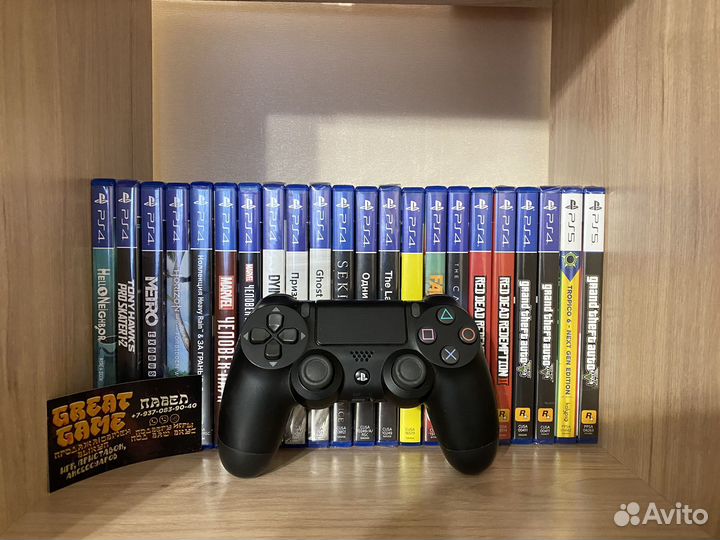 Геймпад PS4 Оригинал DualShock 4 Black/Черный