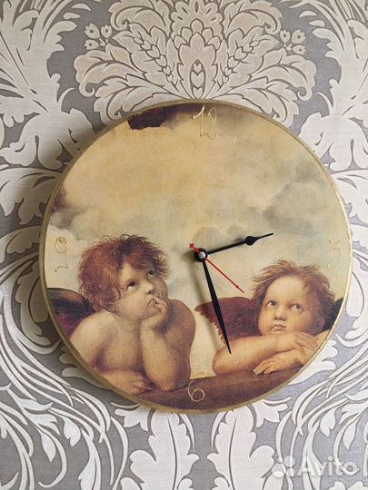 Итальянские Часы artigianato toscano ангелочки