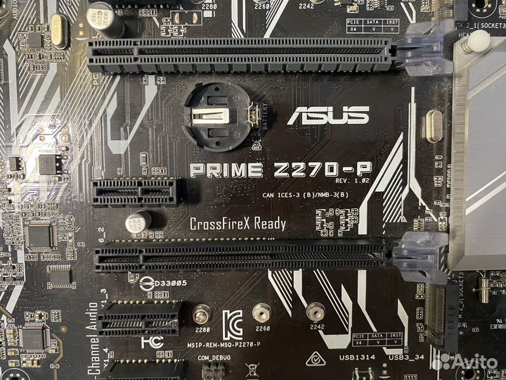 Плата asus Z270-P и Core i3-8100