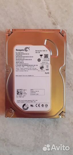 Жесткий диск Seagate 500GB