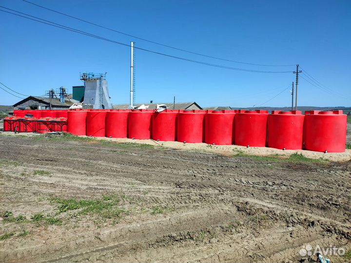 Емкость кас 10000 T с лопастной двухъярусной мешал