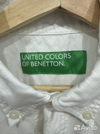 Рубашка белая united colors of benetton