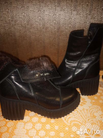 Ботинки кожа