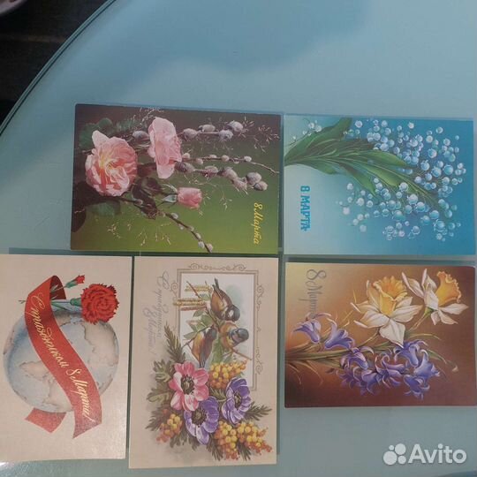 Открытки СССР с 8 марта