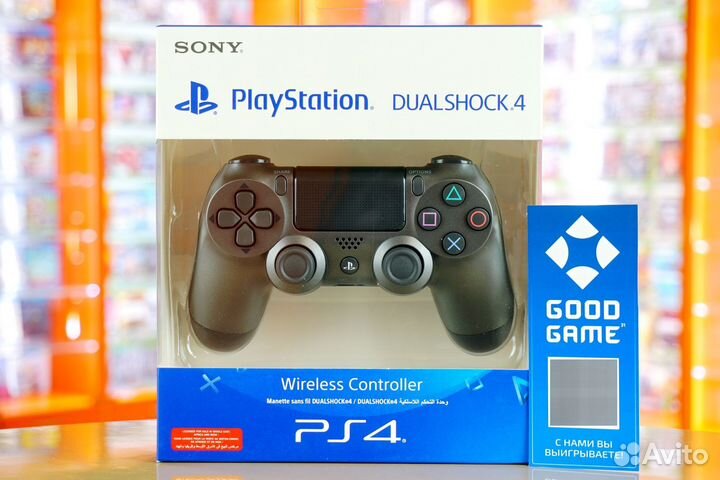 PS4 Геймпад. ver.2. Сталь. Новый