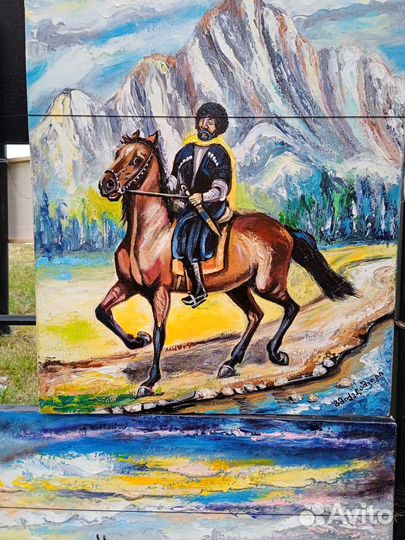 Грузинская картина на холсте.Новые.Груз.худ