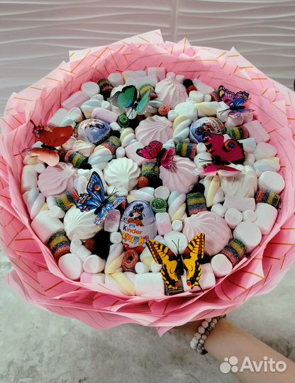 Съедобные букеты из конфет