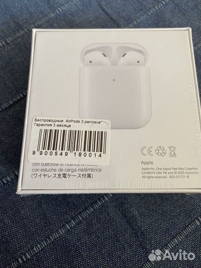 Новые беспроводные наушники airpods 2