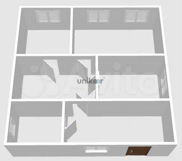 Дом 82,7 м² на участке 15 сот.