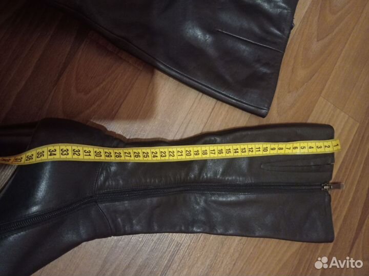 Сапоги осень весна женские 36 кожа